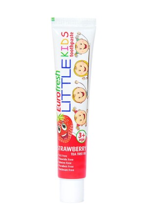 Eurofresh 3 Yaş Üzeri Çocuklar için Çilek Aromalı Diş Macunu- Little Kids 50 g 8690131674311 - 3