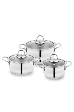 Eva Steel Kochgeschirr-Set, 6-teilig, INOX 1S1601-13002-INX01 - 5