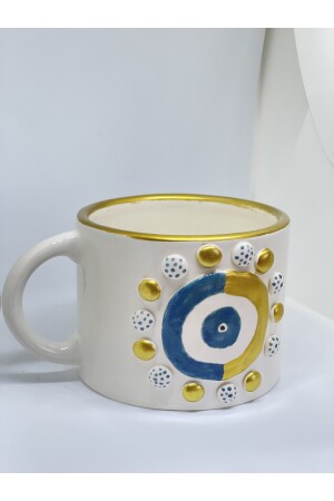 Evil Eye Perlen handgemachte Kaffeetasse Tasse großer böser Blick - 4