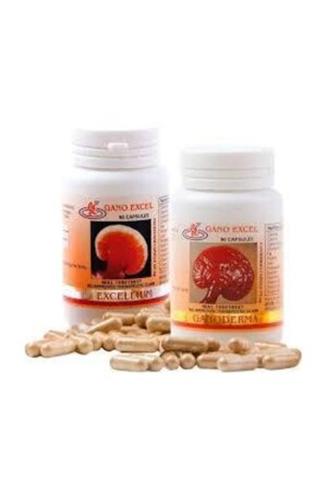 Excel Ganoderma 90 Kapsül - Excellium 90 Kapsül 2li Set Takviye Edici Gıda - 1