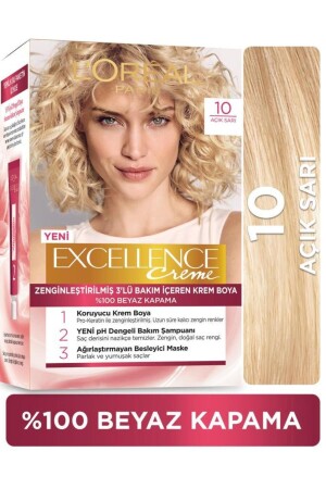 Excellence Creme Haarfärbemittel 10 Hellblond - 2