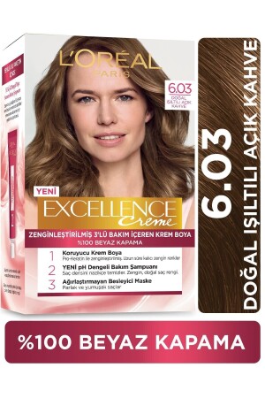 Excellence Creme Haarfärbemittel 6. 03 Intensives dunkles Brünett - 2