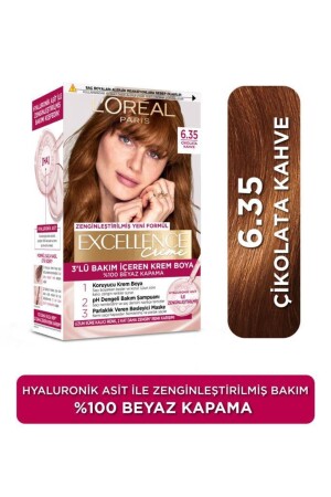 Excellence Creme Haarfärbemittel 6. 35 Schokoladenbraun - 1