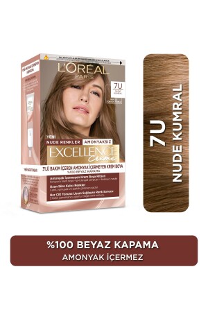 Excellence Creme Nude Renkler Saç Boyası – 7u Nude Kumral - 3