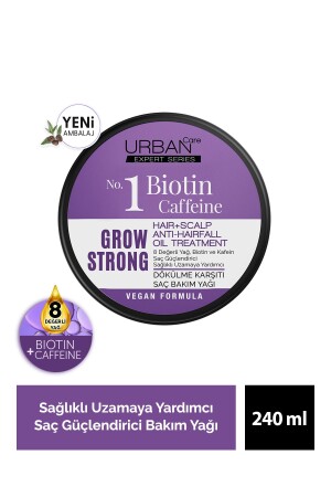 Expert Biotin ve Kafein Grow Strong Saç Güçlendirici Bakım Yağı-Vegan-240 ml - 2