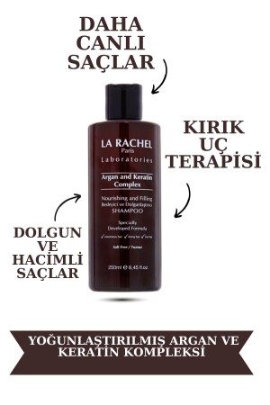 Extra Hacim Etkili Yoğunlaştırılmış Argan Ve Keratin Kompleksi Şampuan Tuzsuz Özel Formül 250 ml - 5