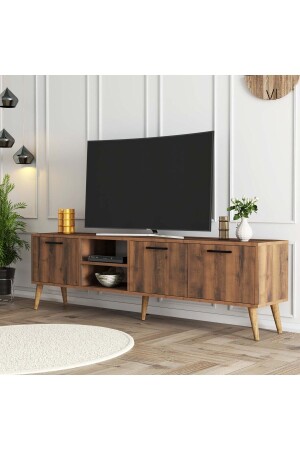 Exxen 180 Cm (Ahşap Ayaklı) Tv Ünitesi Hat Rengi 1583 - 2