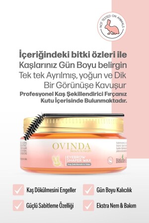 Eyebrow Kaş Sabitleyici Ve Şekillendirici Wax 50 ml (FIRÇA HEDİYELİ) E Vitaminli Besleyici - 2