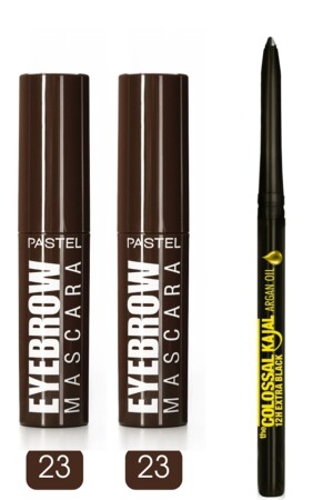 Eyebrow Mascara - Kaş Maskarası 23 Dark Brown 2 Adet - Maybelline New York Ekstra Siyah Göz Kalemi - 2