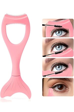 Eyeliner Ve Maskara Sürme Aparatı Kirpik Kıvırıcı - 3