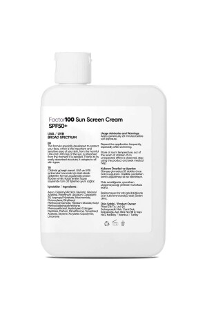 Faktor 100 Sonnencreme Spf50 100 ml 8682851763116 - 4