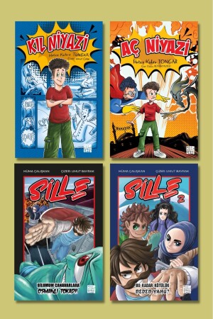 Familien-Comics-Set mit 4 Stück / SİLLE-SİLLE-2-KIL NİYAZİ-AC NİYAZİ / Hatice Kübra Tongar - Hüma Çalışkan - 2