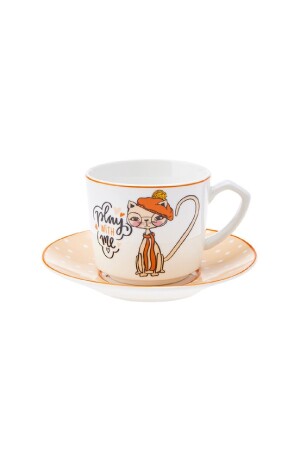 Fancy Cat Kaffeetassen-Set für 2 Personen, 80 ml, krccat121 - 8