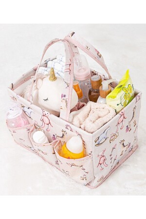 Fantastic Baby's Mother Baby Care Bag (FARBE ROSA MIT GRIFFEN) - 2