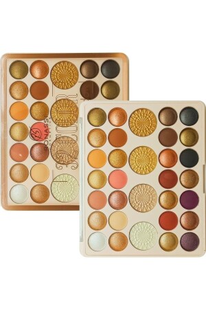 Farbe 32 Lidschatten, 4-teilige große, leuchtende Make-up-Palette - 2