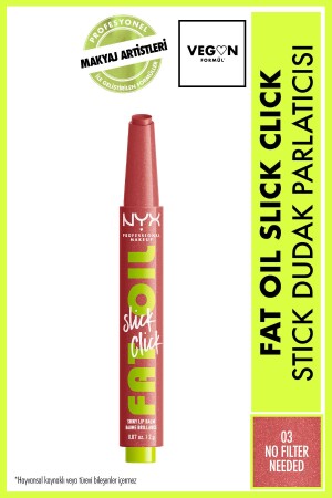 Fat Oil Slick Click Shine Lippenbalsam – 03 Kein Filter erforderlich - 2