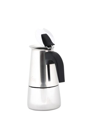 Fe001-6 Espresso-Kaffeemaschine, Edelstahl, Induktion, Moka-Kanne, 300 ml - 5