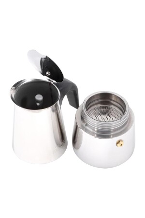 Fe001-6 Espresso Kahve Makinesi Paslanmaz Çelik Indüksiyonlu Moka Pot 300 ml - 8