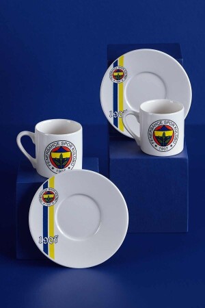 Fenerbahçe Lisanslı 1907 2'li Kahve Fincan Takımı Fenerbahçe N3419 - 4