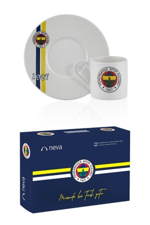 Fenerbahçe Lisanslı 1907 2'li Kahve Fincan Takımı Fenerbahçe N3419 - 9