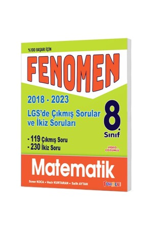 FENOMEN 8 LGS MATEMATIK ÇIKMIS SORULAR VE IKIZ SORULARI (2018-2023) - 2