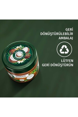 Feuchtigkeitsspendende Haarpflegemaske mit Kokosnussduft, 300 ml - 10