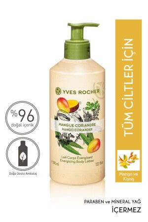 Feuchtigkeitsspendende Körperlotion – Revitalisierender Mango-Koriander – 390 ml-31253 - 3