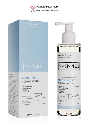 Feuchtigkeitsspendendes, frisches und aufhellendes Gesichtsreinigungsgel 200 ml Skin401-100 - 2