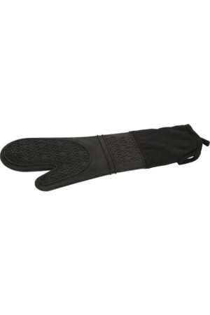 Feuerfeste, antihaftbeschichtete schwarze Ofenhandschuhe aus Silikon - 1