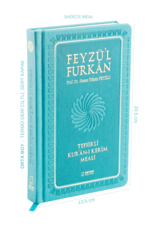 Feyzül Furkan Interpretation des Heiligen Korans (MITTLERE GRÖSSE 13). 50X21,50) Türkise Farbe 9789758757428trkz - 3