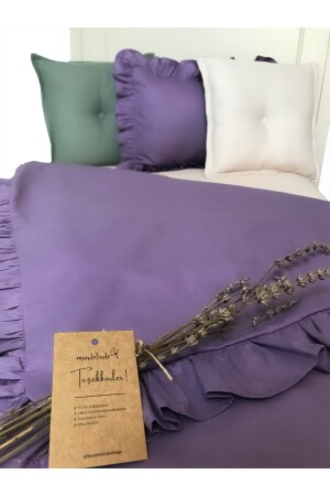 Fırfırlı Nevresim Takımı Lilac Bebek rffld001 - 5