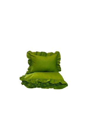 Fırfırlı Nevresim Takımı Sweet Green Bebek rffld001 - 1