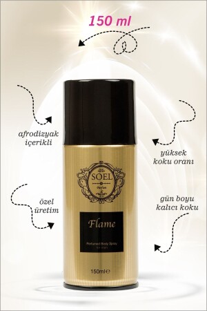 Flame Deodorant Sprey Afrodizyak Içerikli Flame 150 Ml - 2