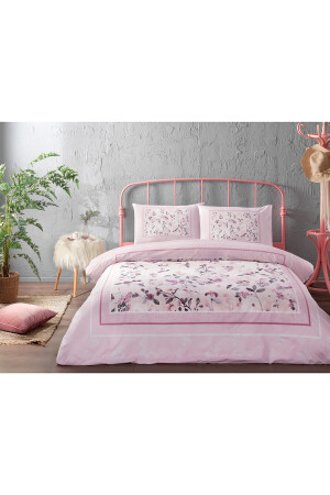 Fleur Rose Doppelbett-Bettbezug-Set PR-EVTEKSTILI-57163301327 - 10