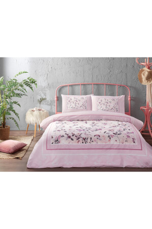 Fleur Rose Doppelbett-Bettbezug-Set PR-EVTEKSTILI-58171701327 - 6