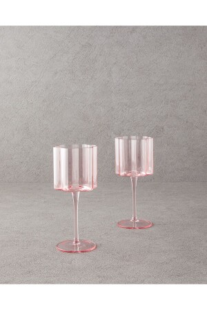 Flor Pura Glas-Set mit 2 Gläsern, Rosa - 1