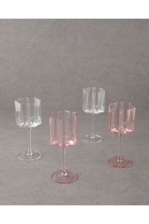 Flor Pura Glas-Set mit 2 Gläsern, Rosa - 5