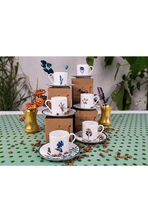 Flower Garden Kaffeetassen-Set für 6 Personen, 12 Stück, 90 ml, 04POR034732 - 7