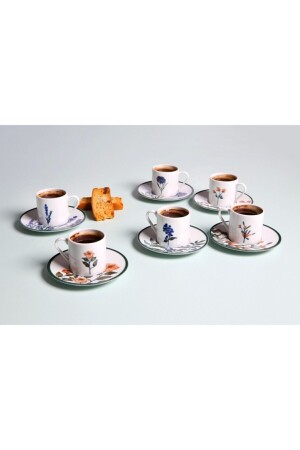 Flower Garden Kaffeetassen-Set für 6 Personen, 12 Stück, 90 ml, 04POR034732 - 8