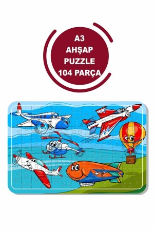 Flugzeug – Hubschrauber und fliegende Fahrzeuge A3 104-teiliges Puzzle – Spielzeug – Puzzle - 2