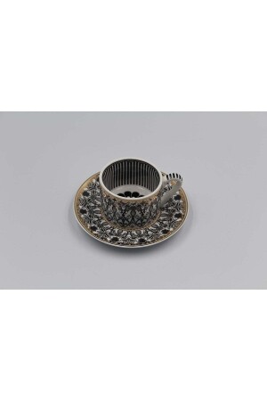 Fnc-08 6'lı Bone China Papatya Desen Fincan Takımı KOS-11858 - 9