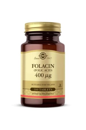 Folacin (FOLSÄURE) 400 Mcg 100 Tabletten 5188 - 1