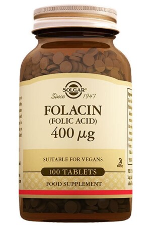 Folic Acid (folacin) 400 Mcg 100 Tablet (folik Asit ) - 1