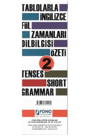 Fono Englische Verbformen und Grammatiktabelle 2 – Kollektiv - 2