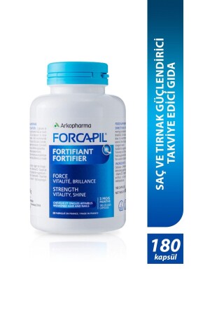 Forcapil® Fortifier – Nahrungsergänzungsmittel zur Stärkung von Haar und Nägeln – 180 Kapseln - 3