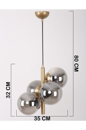 Forte Antik-Kronleuchter aus Rauchglas 705202211 - 7