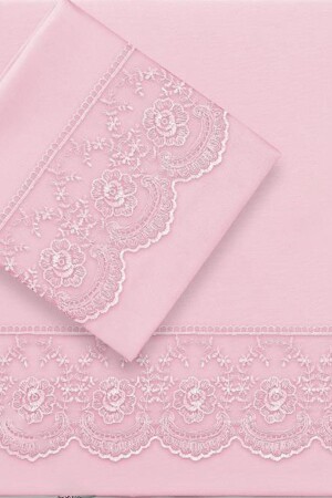 French Lace Kure Einzelbettbezug-Set, 4-teilig, Puder, CD445325 - 4