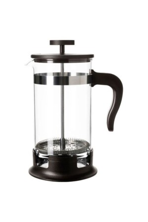 French Press aus schwarzem Glas, 1 l - 2