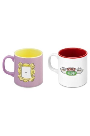 Friends-Rahmentasse Lila Farbe und Friends-Tasse MABBELS129 - 1