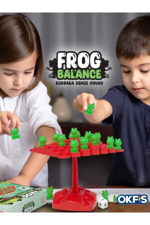 Frosch-Balance-Eltern-Kind-Interaktionsspiel, pädagogisches Spielzeugkistenspiel, Frosch-Balance-Spiel - 4